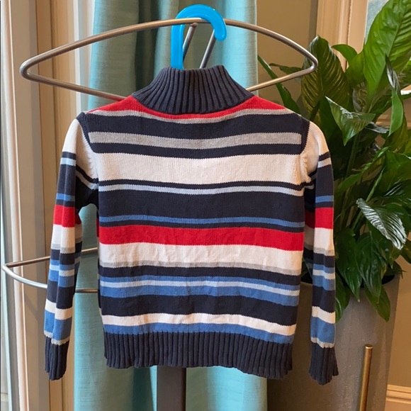 Boys Palomino Multi Striped Half Zip Sweater - Picture 2 of 7